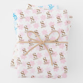 Individuelle Name Erstmaliges Weihnachtsgeschenk Geschenkpapier Set (Beispiel)