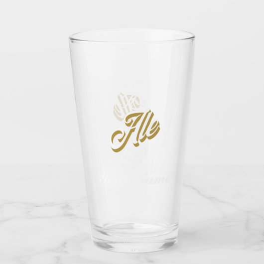 Individuelle Name Es ist Ale Me Cooles Pint-Biergl Glas (Vorderseite)