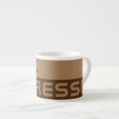 Individuelle Name Espresso Tasse (Vorderseite Rechts)