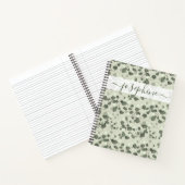 Individuelle Name Eukalyptus-Schrift Notizblock (Innenseite)