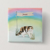 Individuelle Name Exotische Kurze Haarkatze Hausti Button (Vorderseite)