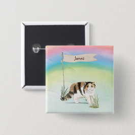 Individuelle Name Exotische Kurze Haarkatze Hausti Button