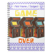 Individuelle Name/Fachspiel über die Retro Gamer S Notizblock (Vorderseite)