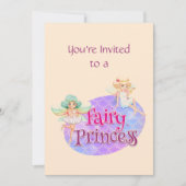 Individuelle Name Fairy Princess Birthday Party Einladung (Vorderseite)