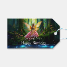 Individuelle Name Fairy Woodland Forest Happy Birt