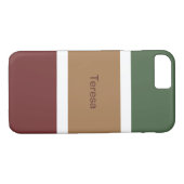 Individuelle Name Fall Strichen Muster Case-Mate iPhone Hülle (Rückseite (Horizontal))