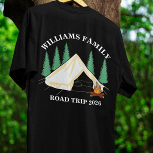 individuelle Name Familienurlaub Berg Road Trip T-Shirt