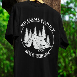 individuelle Name Familienurlaub Berg Road Trip T-Shirt