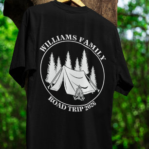individuelle Name Familienurlaub Berg Road Trip T-Shirt