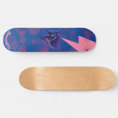 Individuelle Name Fantasy Einhorn Pink Lighting Skateboard (Horizontal)
