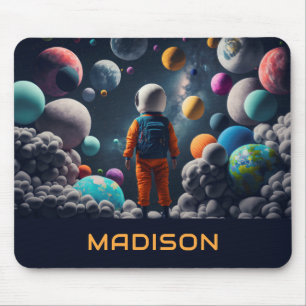 Individuelle Name Fantasy Space Kid Mousepad