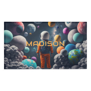 Individuelle Name Fantasy Space Kid Namenschild