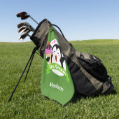 Individuelle Name & Farbe Eiscreme Handtuch Pengui (Gras)