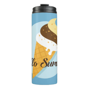 Individuelle Name & Farbe Eiscreme Thermosbecher