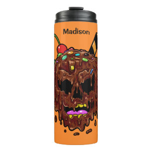 Individuelle Name & Farbe Ice Creme Möwe Thermosbecher