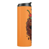 Individuelle Name & Farbe Ice Creme Möwe Thermosbecher (Nach links gedreht)