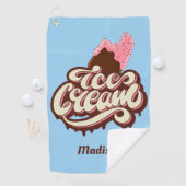 Individuelle Name & Farbe Ice Golfhandtuch (Insitu)