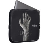 Individuelle Name & Farbe "Level Up"! Zombie-Ärmel Laptopschutzhülle (Vorne Rechts)
