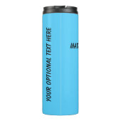 Individuelle Name & Farbe Rainbow Peace tumbler Thermosbecher (Rückseite)