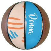 Individuelle Name Farbe Striche gemustert Basketball (Vertikal)