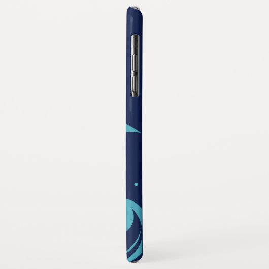 Individuelle Name & Farbe Surfer Hai Gehäuse Case-Mate iPhone Hülle (Hinten/Links)