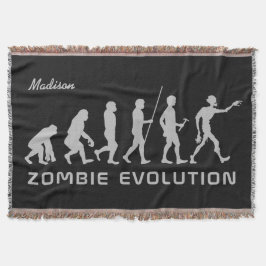 Individuelle Name & Farbe Zombie Evolution Decke w