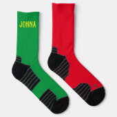 Individuelle Name Farben Weihnachtssocken, Persona Socken (Rechts)