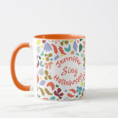 Individuelle Name-Farbenfroh Tasse (Links)