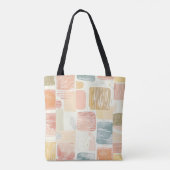 Individuelle Name Farbenfrohe Abstrakt Totasche Tasche (Rückseite)