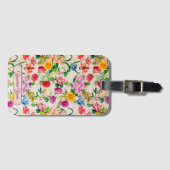 Individuelle Name Farbenfrohe Blume Giro del Malca Gepäckanhänger (Vorderseite (Horizontal))