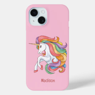 Individuelle Name Farbenfrohe Einhorn Case-Mate iPhone Hülle