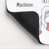 Individuelle Name Farbenfrohe Einhorn Mousepad (Ecke)