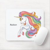 Individuelle Name Farbenfrohe Einhorn Mousepad (Mit Mouse)