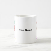 Individuelle Name farbenfrohe LGBTQ Monat Kaffeetasse (Mittel)