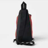Individuelle Name Farbenfrohe Zitrusmuster Crossbody Bag (Rückseite)
