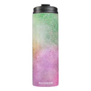 Individuelle Name Farbexplosion Thermal Tumbler Thermosbecher
