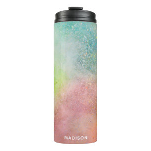 Individuelle Name-Farbexplosion Thermosbecher