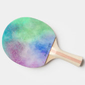 individuelle Name-Farbexplosion Tischtennis Schläger (Seitenansicht)