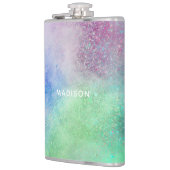 Individuelle Name-Farbexplosionsflasche Flachmann (Links)