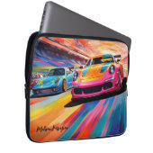 Individuelle Name Farbige Sportskizzen Laptopschutzhülle (Vorne Rechts)