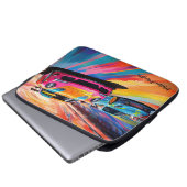 Individuelle Name Farbige Sportskizzen Laptopschutzhülle (Vorne Knopf)