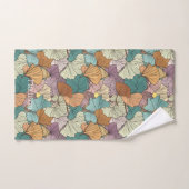Individuelle Name Farbiges Leaf-Muster Badhandtuch Set (Handtuch)