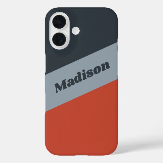 Individuelle Name-Farbkartentelefone Case-Mate iPhone Hülle (Rückseite)