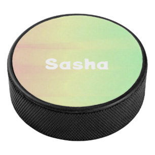 Individuelle Name-Farbmischung ombre Eishockey Puck