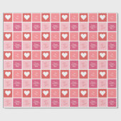 Individuelle Name-Farbquadrate Geschenkpapier (Flach)