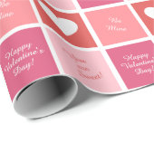 Individuelle Name-Farbquadrate Geschenkpapier (Rolleneckpunkt)