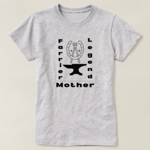 Individuelle Name Farrier Legend Mutter Anvil Hors T-Shirt