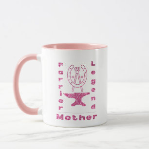 Individuelle Name Farrier Legend Mutter Anvil Hors Tasse