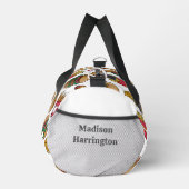 Individuelle Name Fast Food Muster Duffle Bag (Rechts)