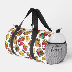 Individuelle Name Fast Food Muster Duffle Bag